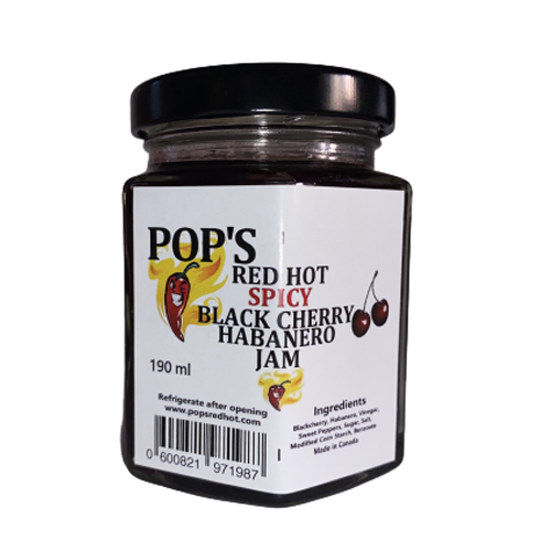 Pop's Red Hot Spicy Blackberry Habanero Jam